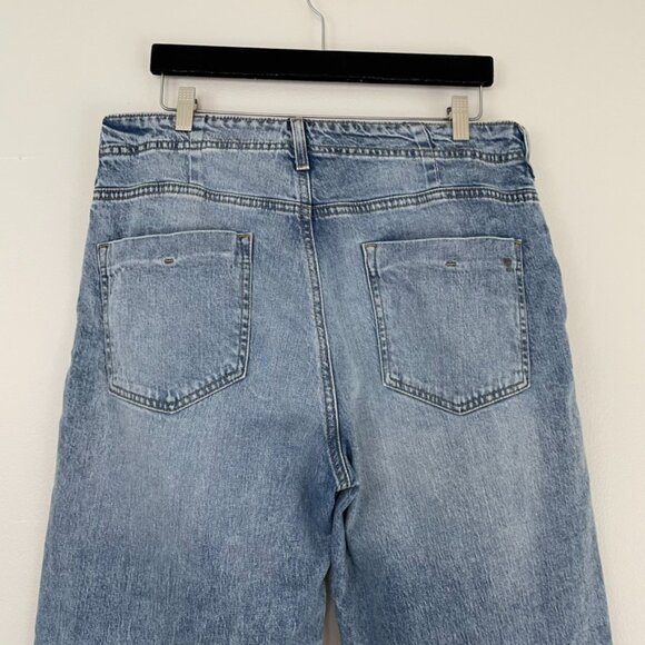 Anthropologie Pilcro Wide Leg Baggy Relaxed Fit Carpenter Jeans Size 30 - Picture 6 of 6